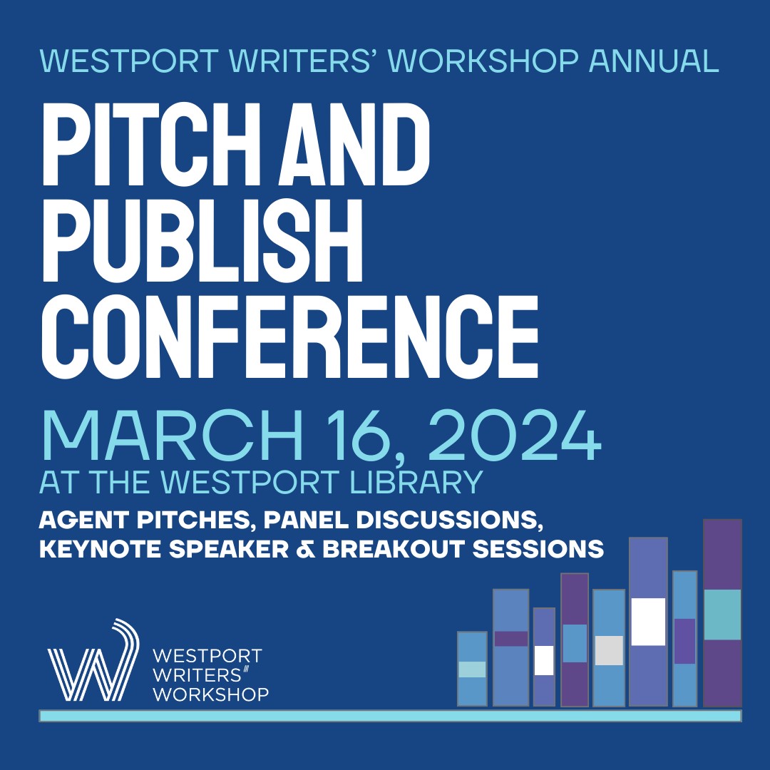 Logo for the 2024 Pitch & Publish Conference in Westport
